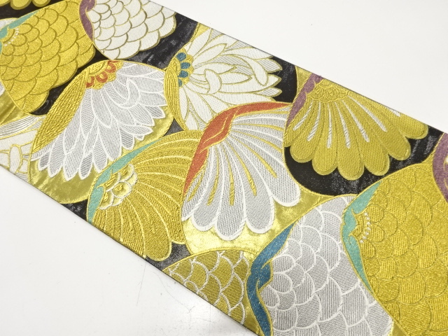 JAPANESE FUKURO OBI FOR FURISODE / WOVEN KIKU